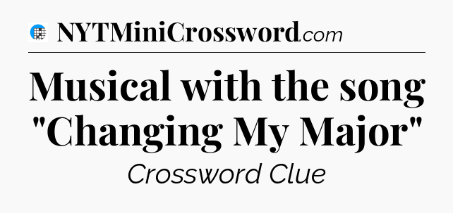 Musical with the song 