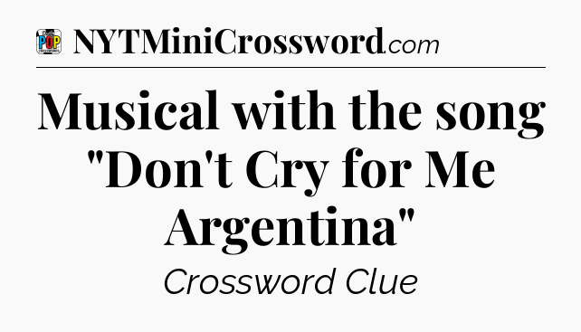 Musical with the song 