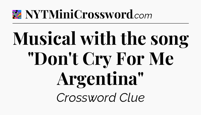 Musical with the song 