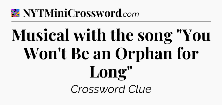 Musical with the song 