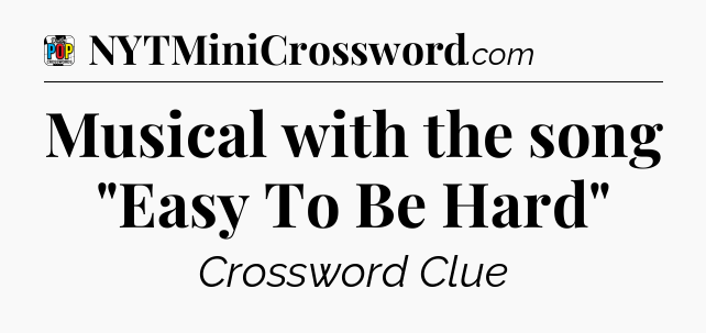 Musical with the song 