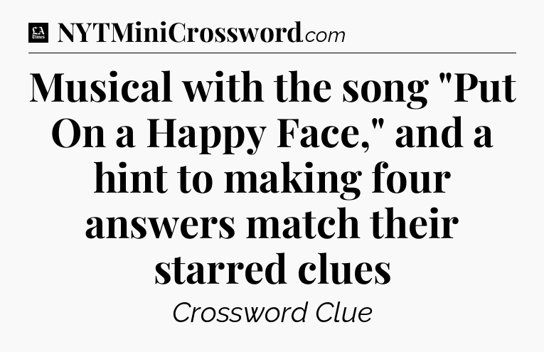 Musical with the song 