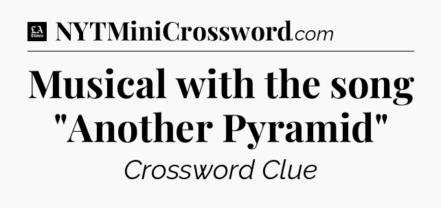 Musical with the song 