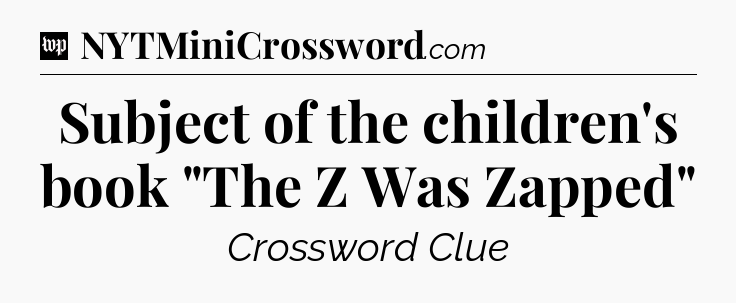 Subject of the children's book 