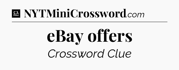eBay offers - LA Times Crossword