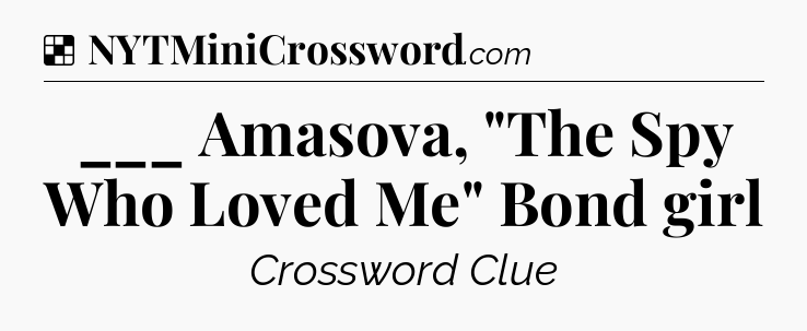 Solution: ___ Amasova, 