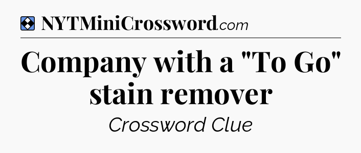 Solution: Company with a 