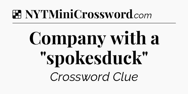 Solution: Company with a 