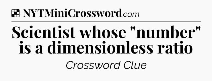 Solution: Scientist whose 