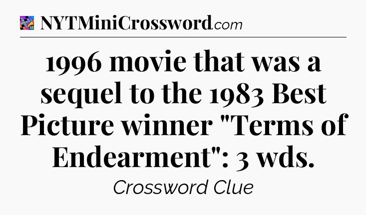 1996 movie that was a sequel to the 1983 Best Picture winner 