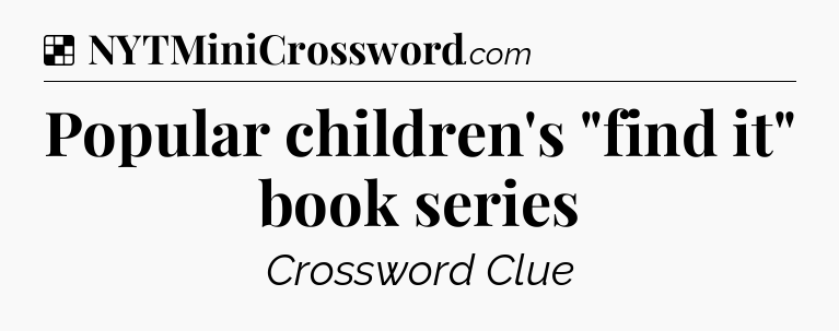 Solution: Popular children's 
