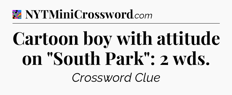 Cartoon boy with attitude on 