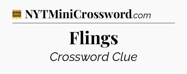 Flings - Eugene Sheffer Crossword