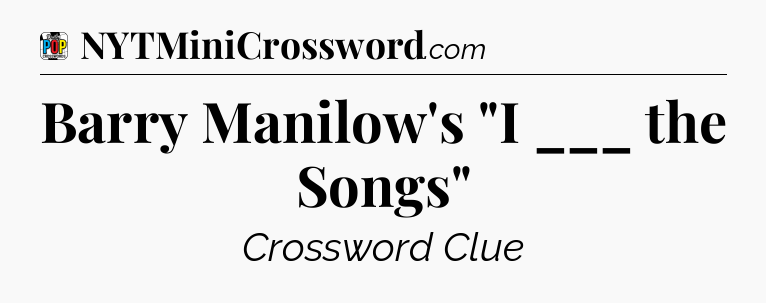 Barry Manilow's 