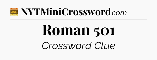 Roman 501 - Eugene Sheffer Crossword