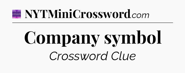 Company symbol - Thomas Joseph Crossword