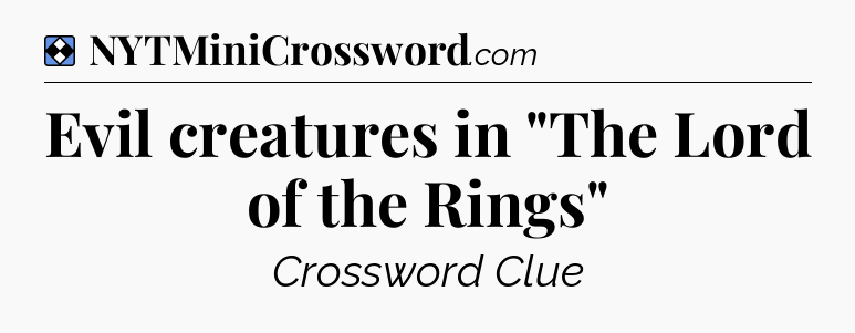 Solution: Evil creatures in 