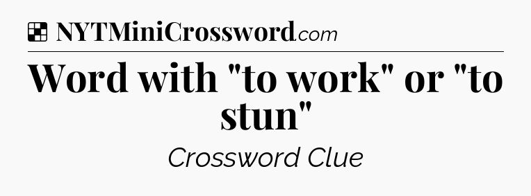 Solution: Word with 