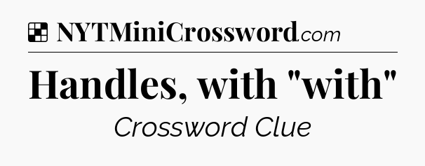 Solution: Handles, with 