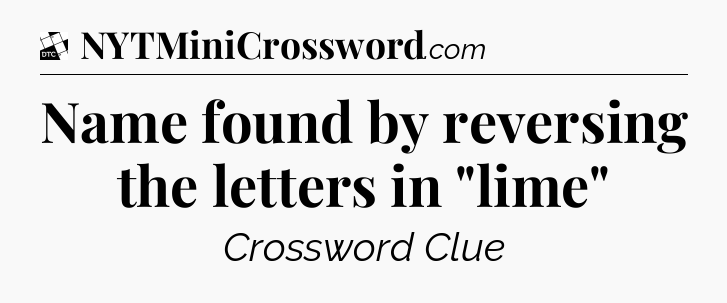 Name found by reversing the letters in 