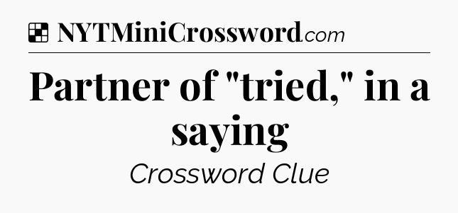 Solution: Partner of 