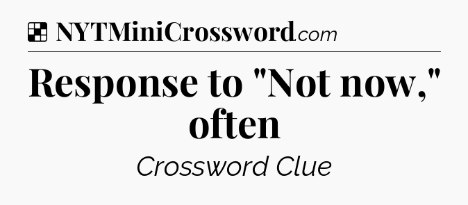 Solution: Response to 