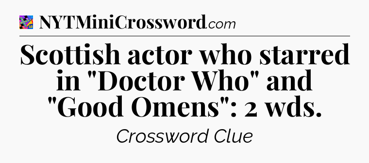 Scottish actor who starred in 