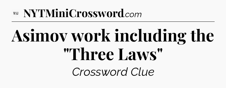 Asimov work including the 