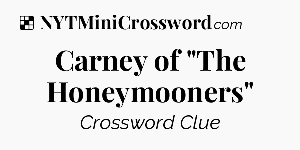 Solution: Carney of 
