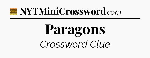 Paragons crossword clue Eugene Sheffer
