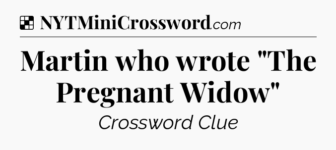 Solution: Martin who wrote 
