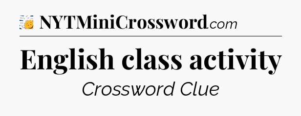 English class activity - 7 Little Words