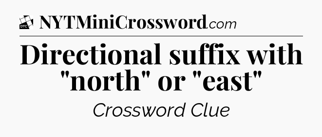 Directional suffix with 