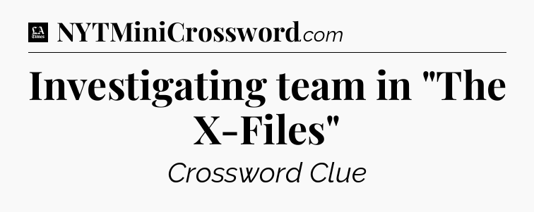 Investigating team in 