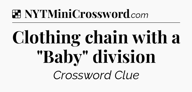 Solution: Clothing chain with a 