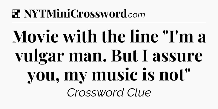 Solution: Movie with the line 