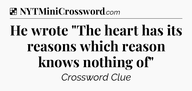 Solution: He wrote 