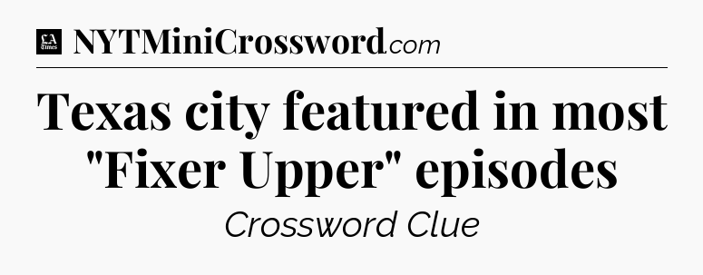 Texas city featured in most 