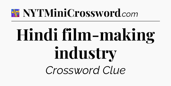 Hindi film-making industry Codycross