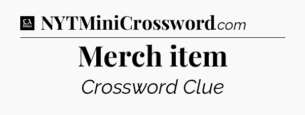 Merch item - LA Times Crossword