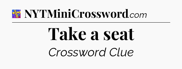 Take a seat Codycross