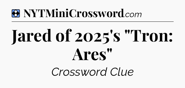 Solution: Jared of 2025's 