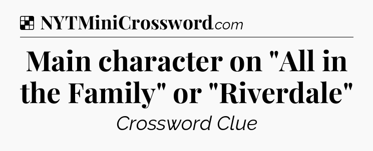 Solution: Main character on 