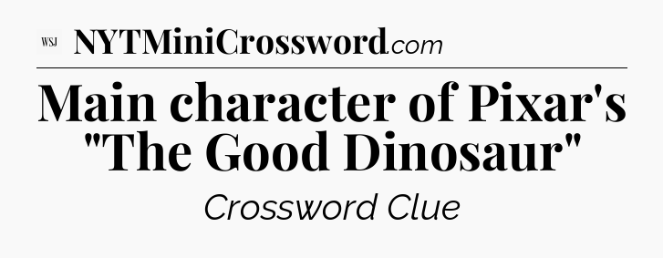 Main character of Pixar's 