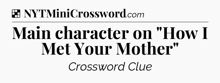 Solution: Main character on 