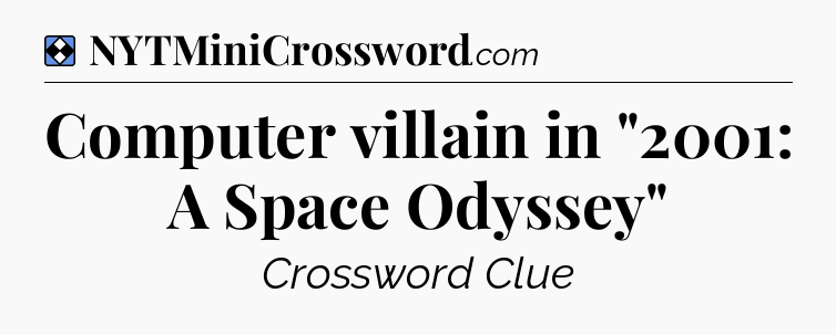 Solution: Computer villain in 