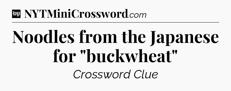 Noodles from the Japanese for 