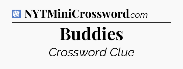 Buddies Puzzle Page Crossword Clue
