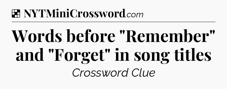 Solution: Words before 