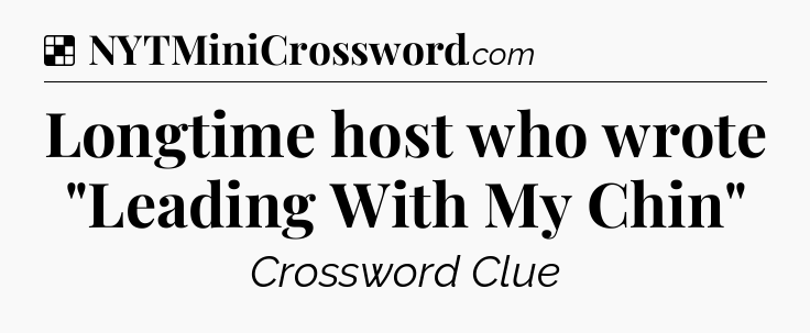 Solution: Longtime host who wrote 